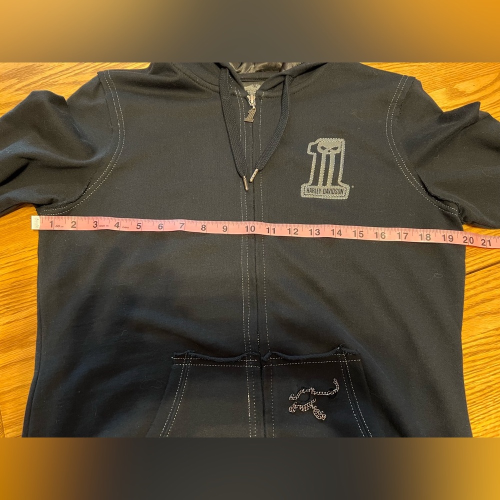 Harley-Davidson® Willie G UNIQUE RARE Distressed Hoodie With Chains - NWOT 💀 - Picture 13 of 16